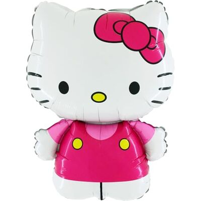 Toyland ® 76 cm (30") Ballon en aluminium en forme de Hello Kitty habillé en rose Décorations de fête pour enfants Toyland ® 76 cm (30") Ballon en aluminium en forme de Hello Kitty habillé en rose Décorations de fête pour enfants