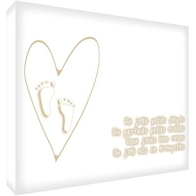 Feel Good Art Diamond Tio Fingers - Bloc Décoratif - Acrylique - 14.8x21 cm - Beige - Décoration Artistique Feel Good Art Diamond Tio Fingers - Bloc Décoratif - Acrylique - 14.8x21 cm - Beige - Décoration Artistique