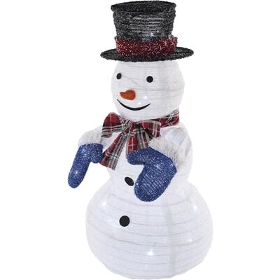 EMOS Joli bonhomme de neige avec 60 LED et scintillements pour l'intérieur et l'extérieur Figurine de bonhomme de neige de 60 cm avec guirlande lumineuse Décoration de Noël efficace pour jardin EMOS Joli bonhomme de neige avec 60 LED et scintillements pour l'intérieur et l'extérieur Figurine de bonhomme de neige de 60 cm avec guirlande lumineuse Décoration de Noël efficace pour jardin