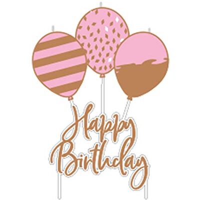 amscan Bougie d'anniversaire rose doré amscan Bougie d'anniversaire rose doré
