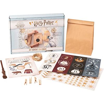 Grupo Erik Calendrier de l'Avent Harry Potter Calendrier de l'Avent Vide Calendrier de l'avent à remplir, calendrier de l'avent enfant avec sachets krafts et accessoires Grupo Erik Calendrier de l'Avent Harry Potter Calendrier de l'Avent Vide Calendrier de l'avent à remplir, calendrier de l'avent enfant avec sachets krafts et accessoires