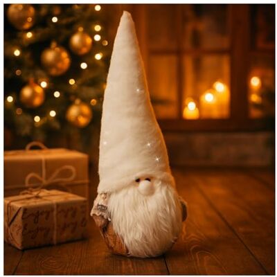 com-four ® Nain de Noël pour décorations de Noël, Figurine scandinave Nain suédois debout comme décoration de table Figurine de collection Père Noël avec écorce com-four ® Nain de Noël pour décorations de Noël, Figurine scandinave Nain suédois debout comme décoration de table Figurine de collection Père Noël avec écorce