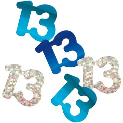 Unique 80561 Confettis en aluminium pour 13e anniversaire – 14 g – Bleu pailleté – 1 pièce (1 pièce) Unique 80561 Confettis en aluminium pour 13e anniversaire – 14 g – Bleu pailleté – 1 pièce (1 pièce)