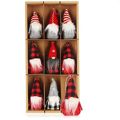 com-four ® 9x pendentifs Père Noël haut de gamme pour l'arbre de Noël pendentifs figurines d'arbre de Noël enchanteurs comme tentures d'arbre décorations de Noël com-four ® 9x pendentifs Père Noël haut de gamme pour l'arbre de Noël pendentifs figurines d'arbre de Noël enchanteurs comme tentures d'arbre décorations de Noël