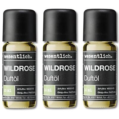 wesentlich. Lot de 3 huiles parfumées Compositions harmonieuses pour lampe à parfum, diffuseur et bougies Rose wesentlich. Lot de 3 huiles parfumées Compositions harmonieuses pour lampe à parfum, diffuseur et bougies Rose