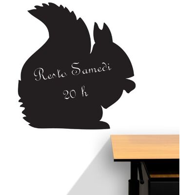 Autocollant Murale Écureuil Tableau à la Craie - 95x85cm Autocollant Murale Écureuil Tableau à la Craie - 95x85cm