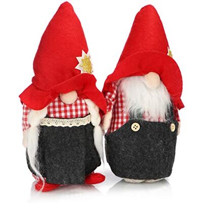 com-four ® 2x paire premium d'elfes de Noël taille M pour les décorations figurines alpines comme objets de décoration d'hiver joli tabouret d'angle comme décoration com-four ® 2x paire premium d'elfes de Noël taille M pour les décorations figurines alpines comme objets de décoration d'hiver joli tabouret d'angle comme décoration