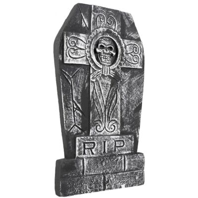 Boland 72018 Pierre tombale tête de mort RIP Environ 50 x 27 cm Boland 72018 Pierre tombale tête de mort RIP Environ 50 x 27 cm