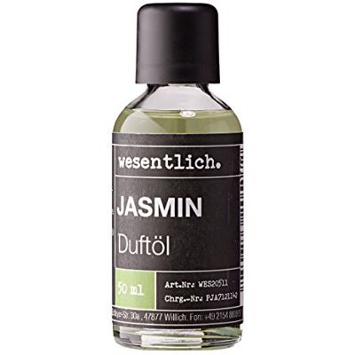 wesentlich. Huile parfumée Jasmin 50 ml – Parfum fin pour diffuseur et lampe – Comme parfum d'ambiance ou pour la fabrication de bougies – Huiles pures de qualité supérieure d'Allemagne wesentlich. Huile parfumée Jasmin 50 ml – Parfum fin pour diffuseur et lampe – Comme parfum d'ambiance ou pour la fabrication de bougies – Huiles pures de qualité supérieure d'Allemagne