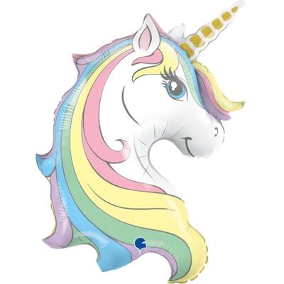 Grabo FG72031-P Ballons en aluminium Motif licorne macaron 99 cm pastel Grabo FG72031-P Ballons en aluminium Motif licorne macaron 99 cm pastel