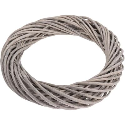 Spetebo Deko Kubu Couronne en rotin style shabby gris – 45 cm – Couronne en osier à décorer – Couronne de porte – Couronne de table – Couronne décorative en bois tressé Spetebo Deko Kubu Couronne en rotin style shabby gris – 45 cm – Couronne en osier à décorer – Couronne de porte – Couronne de table – Couronne décorative en bois tressé