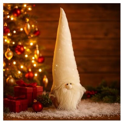 com-four ® Nain de Noël pour décorations de Noël, Figurine scandinave Nain suédois debout comme décoration de table Figurine de collection Père Noël avec écorce com-four ® Nain de Noël pour décorations de Noël, Figurine scandinave Nain suédois debout comme décoration de table Figurine de collection Père Noël avec écorce