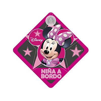 Disney Minnie Spain Minnie111 Affiche avec ventouse fille à bord Minnie Mouse pour voiture 16 x 16 cm Rose Disney Minnie Spain Minnie111 Affiche avec ventouse fille à bord Minnie Mouse pour voiture 16 x 16 cm Rose