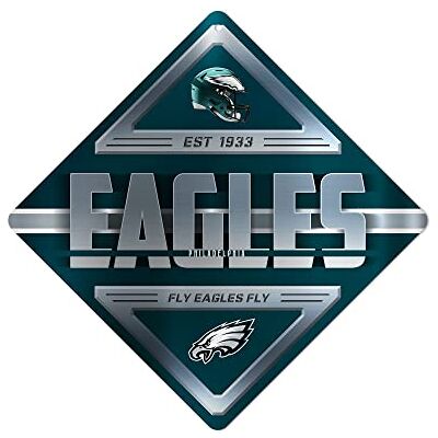 Rico Industries NFL Philadelphia Eagles Metal Crossing Sing Décoration d'intérieur parfaite pour chambre à coucher, cave, garage Rico Industries NFL Philadelphia Eagles Metal Crossing Sing Décoration d'intérieur parfaite pour chambre à coucher, cave, garage