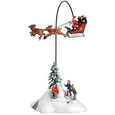 Lemax Christmas Village Santa Claus Is Coming To Town avec adaptateur 4,5 V – 54353 Lemax Christmas Village Santa Claus Is Coming To Town avec adaptateur 4,5 V – 54353