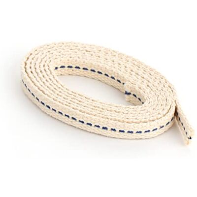 NKlaus 1 mètre 8mm 100% Coton Naturel Mèche plate à torons Mèche lanterne pour brûleur à huile avec pétrole purifié 1293 NKlaus 1 mètre 8mm 100% Coton Naturel Mèche plate à torons Mèche lanterne pour brûleur à huile avec pétrole purifié 1293