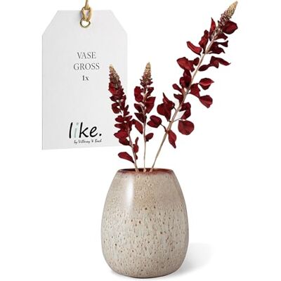 like.by Villeroy & Boch Lave Home, Vase Drop Grand, 1780 ML, Grès, Beige, Grand like.by Villeroy & Boch Lave Home, Vase Drop Grand, 1780 ML, Grès, Beige, Grand