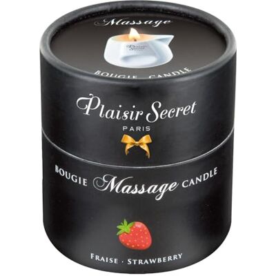 Plaisirs Secrets Bougie de Massage Gourmande Parfum Fraise 80 ml Plaisirs Secrets Bougie de Massage Gourmande Parfum Fraise 80 ml