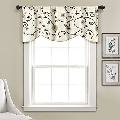 Lush Decor Royal Garden Cantonnière pour fenêtre Neutre 45,7 x 106,7 cm Lush Decor Royal Garden Cantonnière pour fenêtre Neutre 45,7 x 106,7 cm