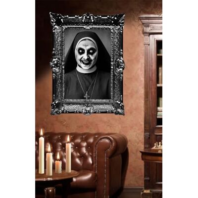FIESTAS GUIRCA Autocollant tableau d'époque (58 x 45 cm) Décoration d'Halloween pour fêtes et célébrations Idéal pour les environnements terrifiants et les scènes effrayantes Blanc et noir FIESTAS GUIRCA Autocollant tableau d'époque (58 x 45 cm) Décoration d'Halloween pour fêtes et célébrations Idéal pour les environnements terrifiants et les scènes effrayantes Blanc et noir