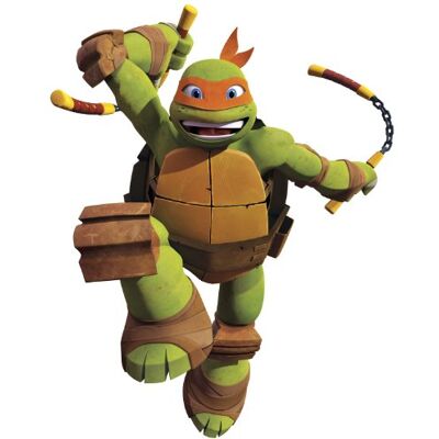 RoomMates Stickers muraux Amovibles pour Enfants Motif Tortues Ninja Mikelangelo RoomMates Stickers muraux Amovibles pour Enfants Motif Tortues Ninja Mikelangelo