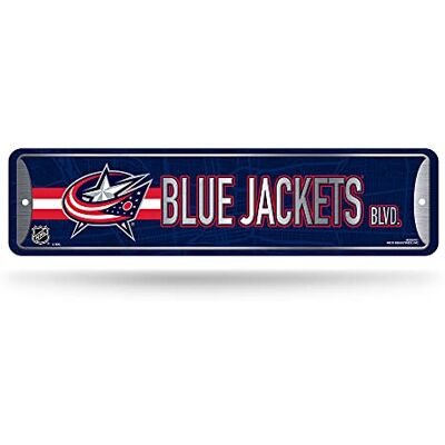 Rico Industries Plaque de rue en métal Columbus Blue Jackets de la NHL (10,2 x 38,1 cm) – Idéal pour la maison, le bureau, la chambre à coucher et la grotte – Fabriqué Rico Industries Plaque de rue en métal Columbus Blue Jackets de la NHL (10,2 x 38,1 cm) – Idéal pour la maison, le bureau, la chambre à coucher et la grotte – Fabriqué