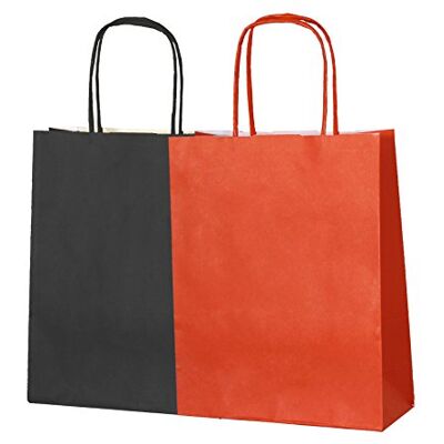 Thepaperbagstore 20 Petite sacs papier Halloween anses torsadées 18x22x8cm 10 orange / 10 noirs sacs kraft pour bonbons, cadeaux, fêtes et événements Thepaperbagstore 20 Petite sacs papier Halloween anses torsadées 18x22x8cm 10 orange / 10 noirs sacs kraft pour bonbons, cadeaux, fêtes et événements