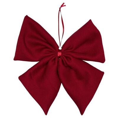 Halbach Seidenbänder Lot de nœuds rouges de qualité supérieure Nœud géant XXL pour sapin et décoration de Noël Halbach Seidenbänder Lot de nœuds rouges de qualité supérieure Nœud géant XXL pour sapin et décoration de Noël