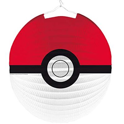 amscan Official Pokemon Lanterne Pokeball 25cm amscan Official Pokemon Lanterne Pokeball 25cm