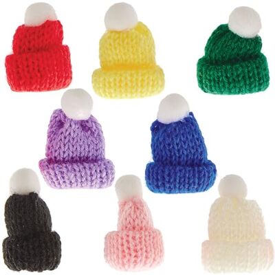 Baker Ross FN325 Mini bonnets Bobble pour l'artisanat paquet de 15, embellissements pour l'artisanat de Noël, bonnets pour poupées Baker Ross FN325 Mini bonnets Bobble pour l'artisanat paquet de 15, embellissements pour l'artisanat de Noël, bonnets pour poupées