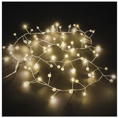 EMOS Guirlande de perles LED de 120 cm Perles décoratives et 40 LED blanc chaud sur fil en grappe Minuterie 6/18 h Câble de 30 cm Fonctionne avec piles (3 x AA) Durée de vie : 10 000 EMOS Guirlande de perles LED de 120 cm Perles décoratives et 40 LED blanc chaud sur fil en grappe Minuterie 6/18 h Câble de 30 cm Fonctionne avec piles (3 x AA) Durée de vie : 10 000