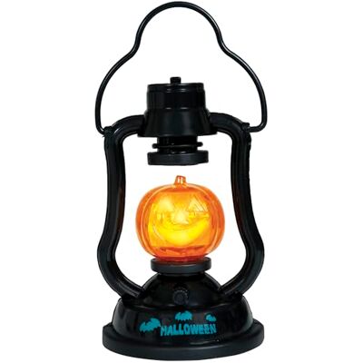 FIESTAS GUIRCA Lanterne citrouille avec lumière et son (15 cm) Décoration d'Halloween pour fêtes et célébrations Éclairage idéal pour les environnements effrayants Orange et noir FIESTAS GUIRCA Lanterne citrouille avec lumière et son (15 cm) Décoration d'Halloween pour fêtes et célébrations Éclairage idéal pour les environnements effrayants Orange et noir