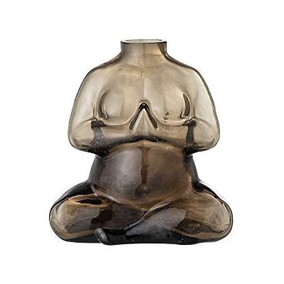 Bloomingville Vase Elze, marron, verre Bloomingville Vase Elze, marron, verre