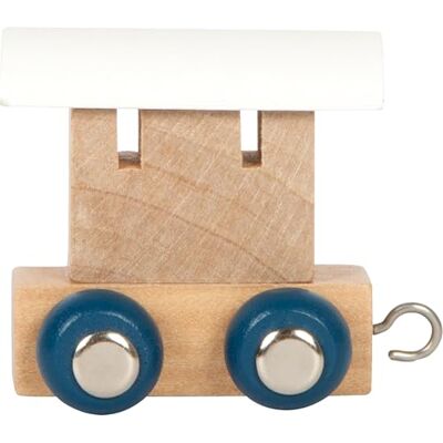 small foot polar wagon letter train made of wood, wooden train can be individually combined, for decoration and as a gift, white, 12569 small foot polar wagon letter train made of wood, wooden train can be individually combined, for decoration and as a gift, white, 12569