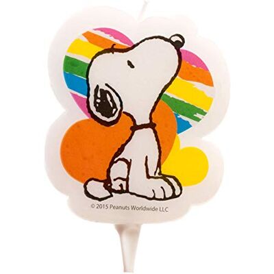 dekora 346129 Snoopy Bougie Cire Blanc 3 x 3 x 8 cm dekora 346129 Snoopy Bougie Cire Blanc 3 x 3 x 8 cm