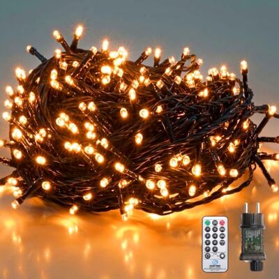 SALCAR Guirlande lumineuse décorative pour Halloween 23 m 360 LED Étanchéité IP44, intensité variable, télécommande, 8 modes, minuterie et mémoire, pour l'intérieur et l'extérieur SALCAR Guirlande lumineuse décorative pour Halloween 23 m 360 LED Étanchéité IP44, intensité variable, télécommande, 8 modes, minuterie et mémoire, pour l'intérieur et l'extérieur
