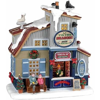 Lemax Christmas Village Tis The Season Skate Rentals 25883 LED à piles Lemax Christmas Village Tis The Season Skate Rentals 25883 LED à piles