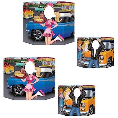 Beistle S57852AZ2 Lot de 2 accessoires photo en papier cartonné Multicolore Beistle S57852AZ2 Lot de 2 accessoires photo en papier cartonné Multicolore