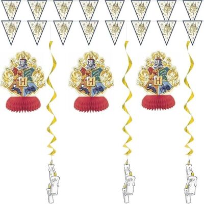 Unique Harry Potter 23569 Lot de 7 décorations de fête Multicolore Unique Harry Potter 23569 Lot de 7 décorations de fête Multicolore