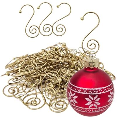 com-four ® 100x cintres pour boules de Noël, Cintres pour boules de sapin Parfait pour les boules de Noël com-four ® 100x cintres pour boules de Noël, Cintres pour boules de sapin Parfait pour les boules de Noël