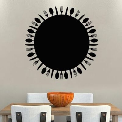Autocollant Mur en Tableau Noir AMBIANCE - Facile à coller - 55x55cm Autocollant Mur en Tableau Noir AMBIANCE - Facile à coller - 55x55cm