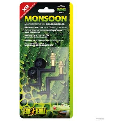Exo Terra Monsoon Nano Lot de 2 buses en laiton Exo Terra Monsoon Nano Lot de 2 buses en laiton