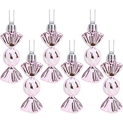 Christmas Concepts ® Pack de 6 à 8 cm de Mini Boules en Forme de Douces Décorations Brillantes et Scintillantes Décorations pour Arbres de Noël (Rose bébé) Christmas Concepts ® Pack de 6 à 8 cm de Mini Boules en Forme de Douces Décorations Brillantes et Scintillantes Décorations pour Arbres de Noël (Rose bébé)