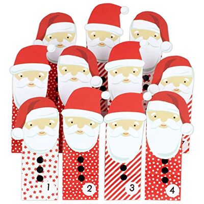 Papierdrachen Calendrier de l'Avent DIY à remplir Père Noël perforé avec 24 Sacs en Papier Rouge à remplir soi-même et à Faire soi-même Noël 2021 pour Les Enfants Papierdrachen Calendrier de l'Avent DIY à remplir Père Noël perforé avec 24 Sacs en Papier Rouge à remplir soi-même et à Faire soi-même Noël 2021 pour Les Enfants