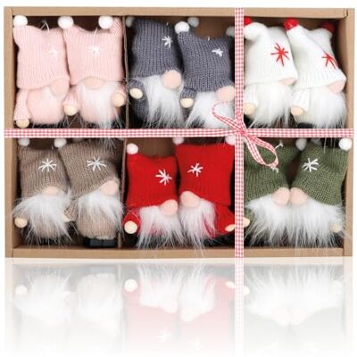 com-four ® 12x ornements premium Père Noël pour sapin, figurines com-four ® 12x ornements premium Père Noël pour sapin, figurines