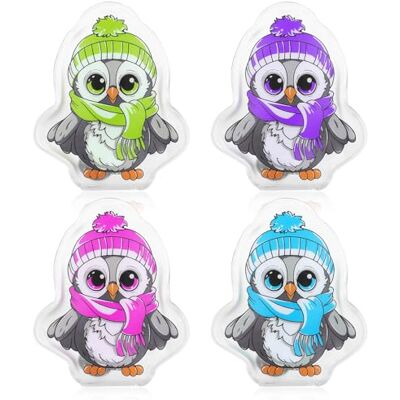 com-four ® Chauffe-sac à motifs d'animaux, chauffe-main réutilisable coussin chauffant de poche rond com-four ® Chauffe-sac à motifs d'animaux, chauffe-main réutilisable coussin chauffant de poche rond