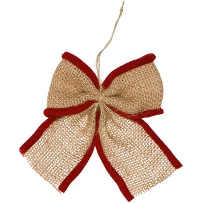 Halbach Seidenbänder Lot de nœuds en toile de jute de qualité supérieure Grand nœud cadeau pour décoration de Noël et décoration d'arbre Halbach Seidenbänder Lot de nœuds en toile de jute de qualité supérieure Grand nœud cadeau pour décoration de Noël et décoration d'arbre