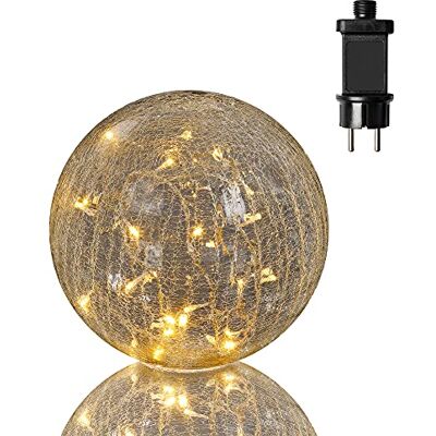 Hellum Boules décoratives LED (verre, Ø 25 cm, 24 LED) Hellum Boules décoratives LED (verre, Ø 25 cm, 24 LED)