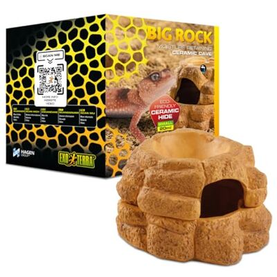 Exo Terra Big Rock Petite grotte en céramique avec couvercle Exo Terra Big Rock Petite grotte en céramique avec couvercle