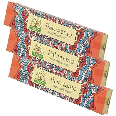 NKlaus Palo Santo Lot de 3 bâtons d'encens Masala 45 g 15 g Pour l'encens, la méditation, le yoga NKlaus Palo Santo Lot de 3 bâtons d'encens Masala 45 g 15 g Pour l'encens, la méditation, le yoga